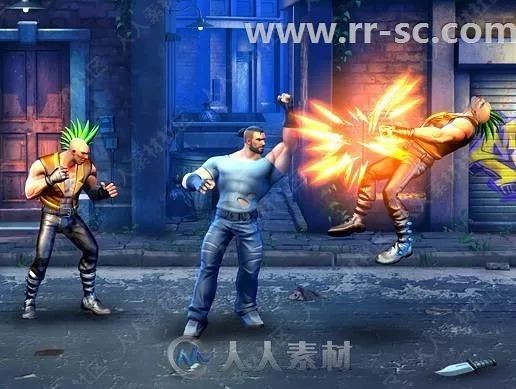 街機(jī)風(fēng)格格斗游戲模板Unity游戲素材資源